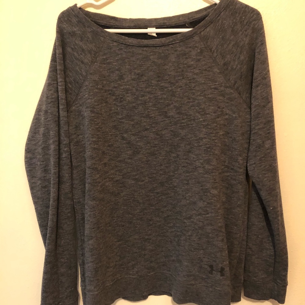 Gray under armour sweat shirt